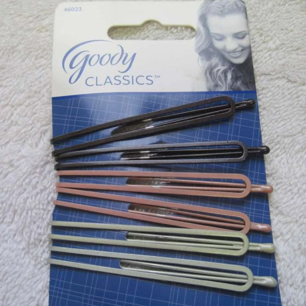 6 Goody Open Design Betsy Metal Bobby Slides Hair Pins Pink White Gray 2006 2015